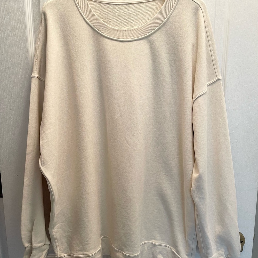 Lululemon Cream Oversized Sweatshirt